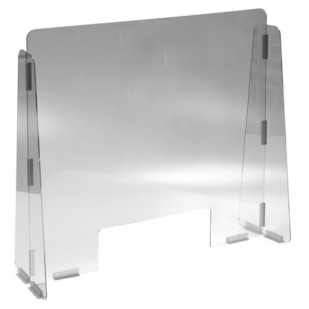 Vestil Cashier Guard 31x28 - 1/4" Polycarbonate 15x5 Slot CG1-PB-CC-01